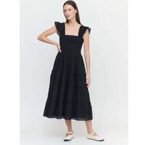 Hill House Black Clip Dot Ellie Nap Dress